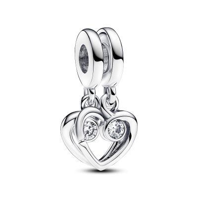 Pandora 793232C01 Charm-Anhänger Damen Teilbar Für Immer & Ewig Silber