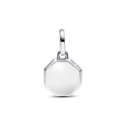 Pandora Me Mini-Medaillon-Charm Türkis Gravierbar Sterling-Silber 793388C01