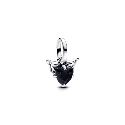 Pandora Me Mini-Charm-Anhänger Damen Geflügeltes Herz Silber 793626C01
