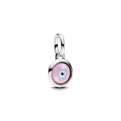 Pandora Me Mini-Charm-Anhänger Evil Eye Murano Gravur Silber 793693C00
