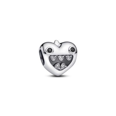 Pandora Charm Damen Mamas Kleines Monster Herz Zirkon Silber 793768C01