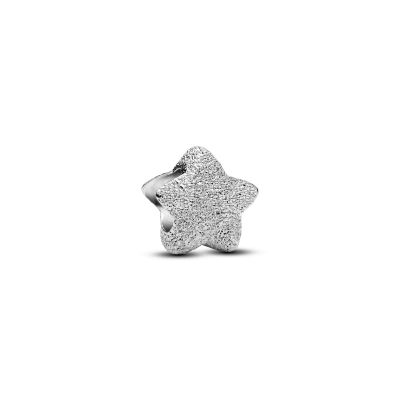 Pandora Mini-Charm Stern Strukturiert Sterling-Silber 794050C00