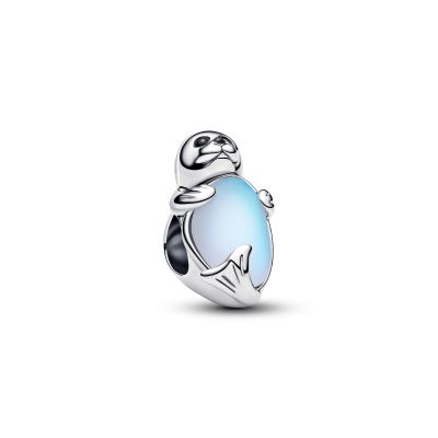 Pandora Charm Robbe Mondstein-Glas Kristalle Sterling-Silber 794146C01
