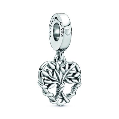 Pandora 799149C00 Charm-Anhänger Herz Familienstammbaum Silber