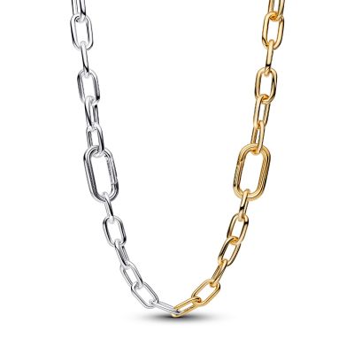 Pandora Me Glieder-Halskette Sterlingsilber 14K Vergoldet 364343C00