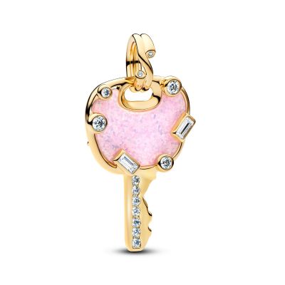 Pandora Charm-Anhänger Liebesschlüssel 14 Karat Vergoldet 764349C01