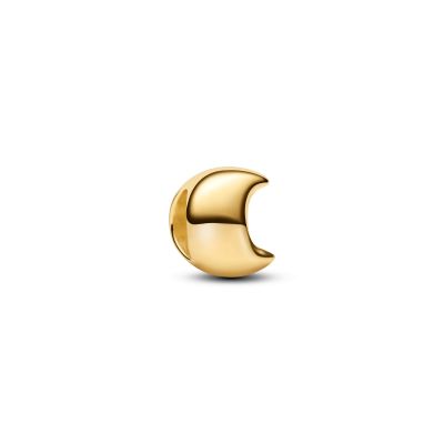 Pandora Mini-Charm Kleiner Mond Glanz 14 Karat Vergoldet 764516C00