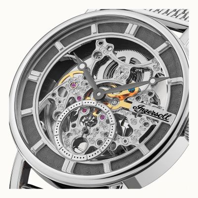 Ingersoll I00405B Damen-Uhr The Herald Analog Automatik Edelstahl-Band Ø 40 mm