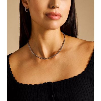 Fossil Halskette Damen Heritage D-Link Metall JA7243040