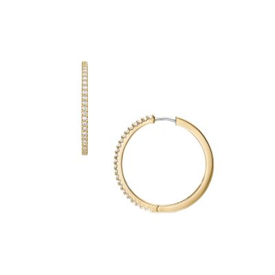 Fossil Creolen Damen Ellis Pavé Glitz Metall Goldton JA7261710