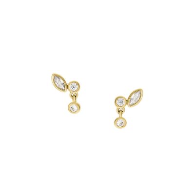 Fossil Ohrstecker Damen Ellis Toi Et Moi Metall Goldfarben JA7290710