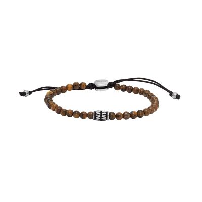 Fossil Armband Herren Beads Tigerauge Edelstahl JF04413040
