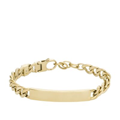 Fossil Gliederarmband Herren Drew Edelstahl Gold-Ton JF04465710