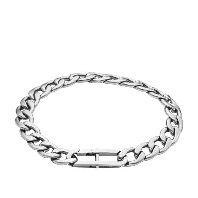 Fossil Gliederarmband Herren Heritage D-Link Edelstahl JF04770040