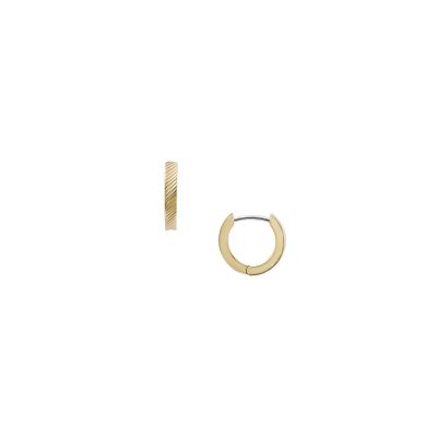 Fossil Ohrringe Harlow Linear Texture Edelstahl Gold-Ton JF04771710