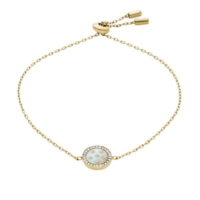 Fossil Armband Classic Mother of Pearl Edelstahl Gold-Ton JF04866710