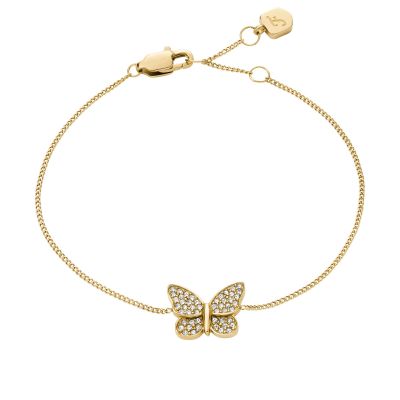 Fossil Armband Damen Sutton Pavé Edelstahl Goldfarben JF04921710