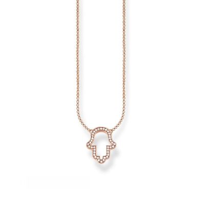 Thomas Sabo KE1386-416-14 Halskette Damen Fatimas Hand Rosévergoldet 