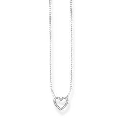 Thomas Sabo SCKE150166 Kette Mit Anhänger Herz Pavé Silber 45 cm