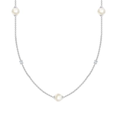 Thomas Sabo Halskette Süßwasserzuchtperlen Silber KE2125-167-14-l90v
