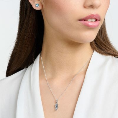 Thomas Sabo Halskette-Anhänger Phönix-Flügel Silber 45 cm KE2168-644-1