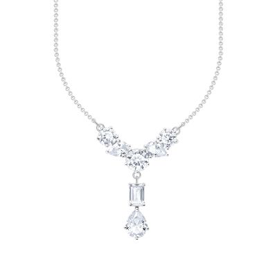Thomas Sabo Halskette Damen Y-Stil Zirkonia Silber KE2195-051-14