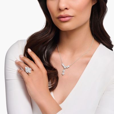 Thomas Sabo Halskette Damen Y-Stil Zirkonia Silber KE2195-051-14