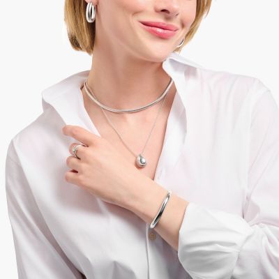 Thomas Sabo Halskette mit Anhänger Tropfen Silber KE2281-001-21-L50V