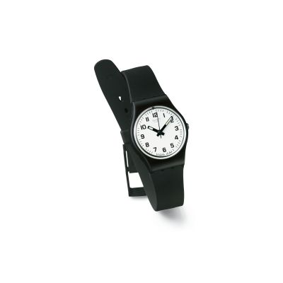 Swatch LB153 Damen-Uhr Something New Silikon Schwarz Ø 25 mm
