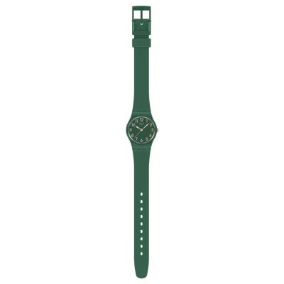 Swatch Armband-Uhr Notes Of Pecan Quarz Biobasierte Materialien-Band LG130