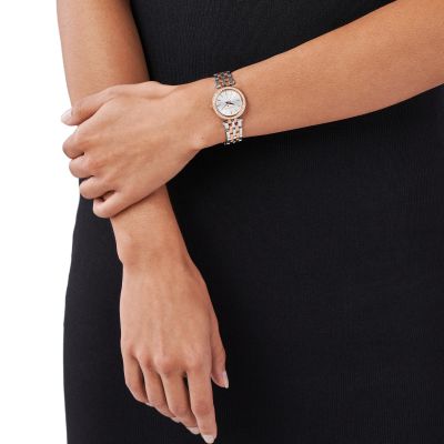 Michael Kors Damen-Uhr Darci Analog Quarz Edelstahl-Armband MK3298 