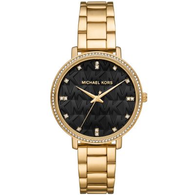 Michael Kors Damen-Uhr Pyper Quarz Edelstahl-Armband Gold-Ton MK4916