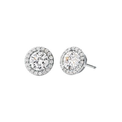 Michael Kors Ohrstecker Damen Halo Zirkonia Silber MKC1035AN040