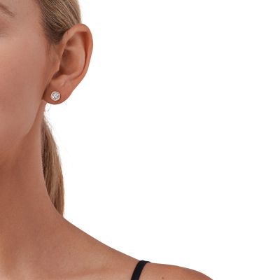 Michael Kors Ohrstecker Damen Halo Zirkonia Rosévergoldet MKC1035AN791