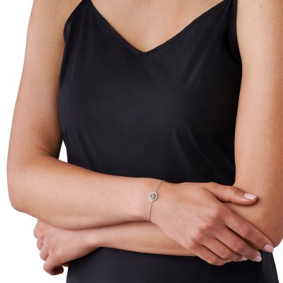 Michael Kors MKC1246AN040 Armband Damen Logo Pavé Zirkonia Sterling-Silber