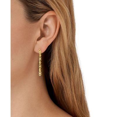 Michael Kors MKC171000710 Ohrringe Damen Astor Sterlingsilber Goldton