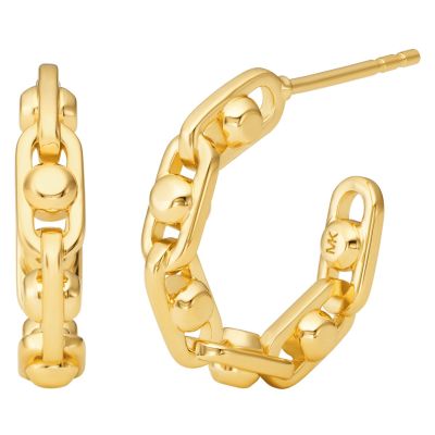 Michael Kors MKC171100710 Creolen Damen Astor Kettendesign Goldton