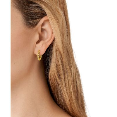 Michael Kors MKC171100710 Creolen Damen Astor Kettendesign Goldton