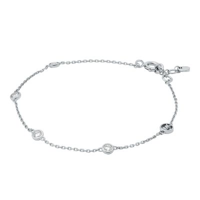 Michael Kors MKC1716CZ040 Armband Damen Zirkonia Logo Sterling-Silber
