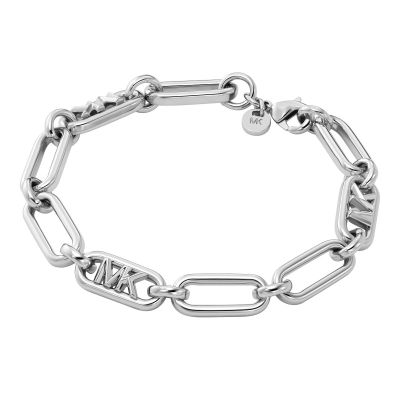 Michael Kors MKJ828500040 Gliederarmband Empire-Logo Platinbeschichtung
