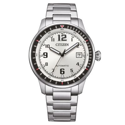 Citizen Herren-Uhr Klassik Automatik Edelstahl-Armband NJ0190-51A