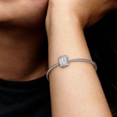 Pandora 798487C01 Charm Damen Klares Funkeln Sterling-Silber