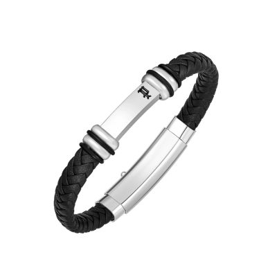 Police Armband Herren Highbridge Leder Schwarz PEAGB0041404