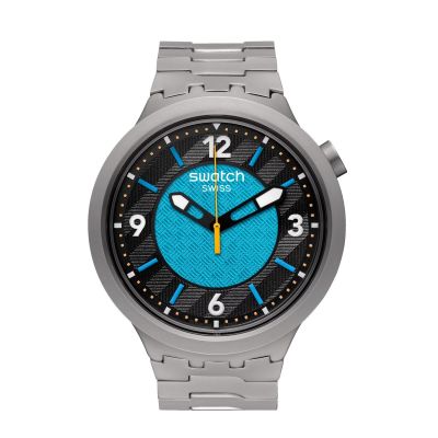 Swatch SB07S116G  Armband-Uhr Frostbloom Analog Quarz Edelstahl-Band Ø 47 mm