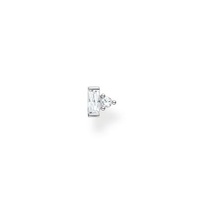 Thomas Sabo SCH150324 Ohrstecker Einzel Damen Zirkonia Baguette-Schliff Silber
