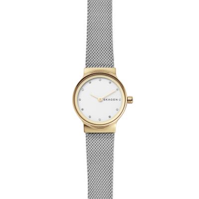 Skagen Damenuhr Freja Analog Quarz Edelstahl Milanaise-Armband SKW2666