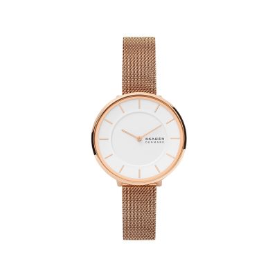 Skagen SKW3013 Damen-Uhr Gitte Analog Quarz Milanaise-Band Roségold Ø 38 mm