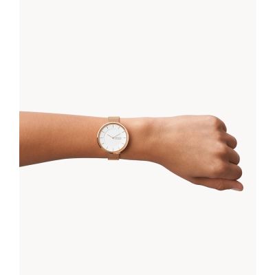 Skagen SKW3013 Damen-Uhr Gitte Analog Quarz Milanaise-Band Roségold Ø 38 mm