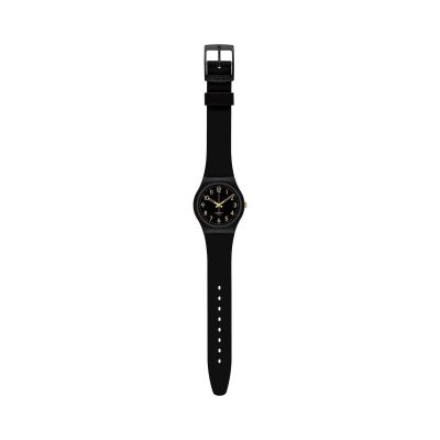 Swatch SO28B113 Armband-Uhr Golden Tac Analog Quarz Biobasierte Material-Band