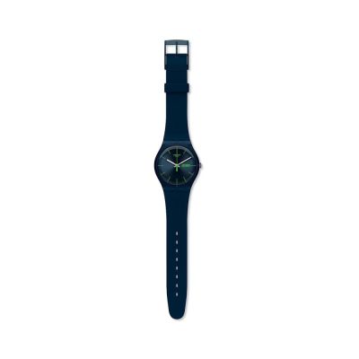 Swatch SO29N704 Armband-Uhr Blue Rebel Analog Quarz Silikon-Band Ø 41 mm